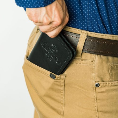 LeatherPassportCover BlackBackPocket