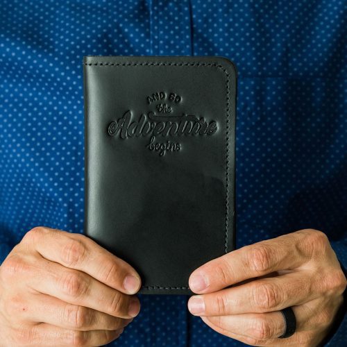 LeatherPassportCover BlackFront