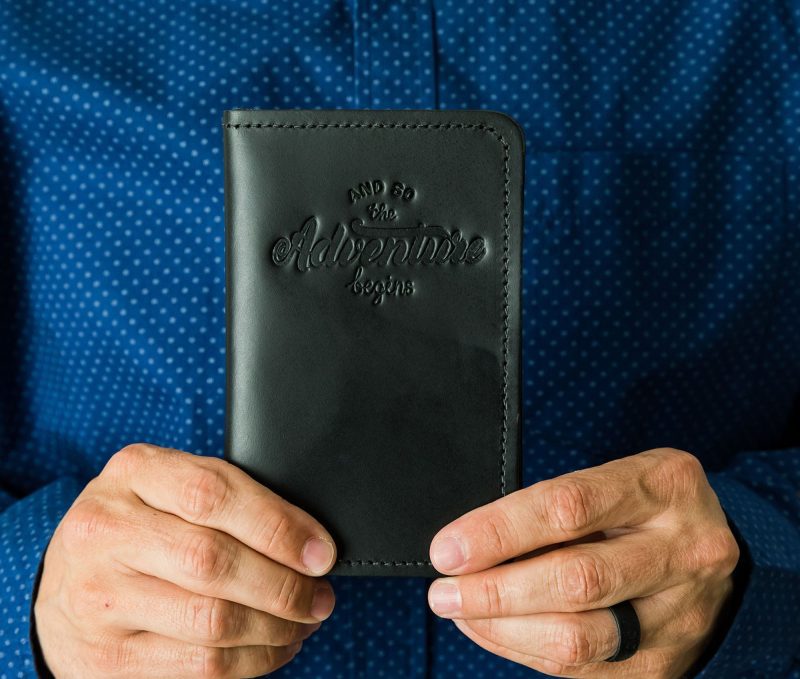 LeatherPassportCover BlackFront