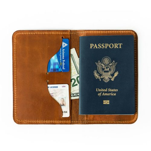 Passport Cover Buck Brown